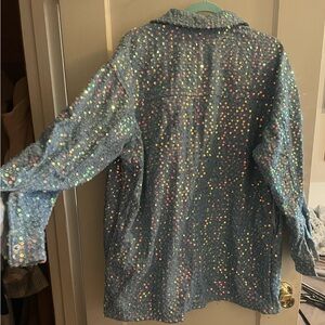 Sequin Embellished Denim Jacket